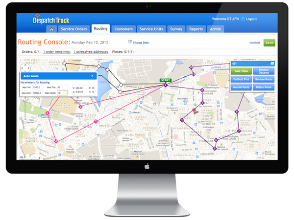 Routing console