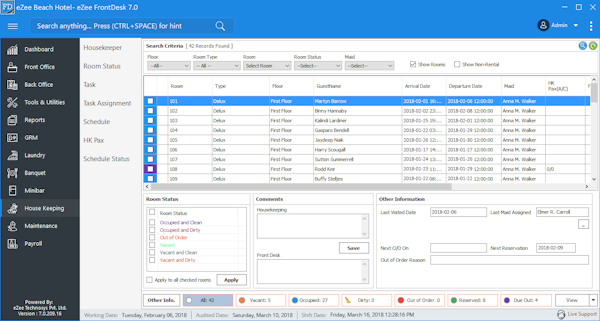 Ezee Frontdesk Software 2020 Reviews Pricing Demo