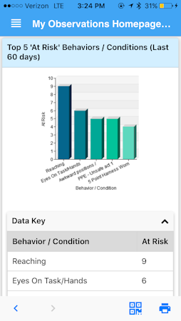 Safety observations