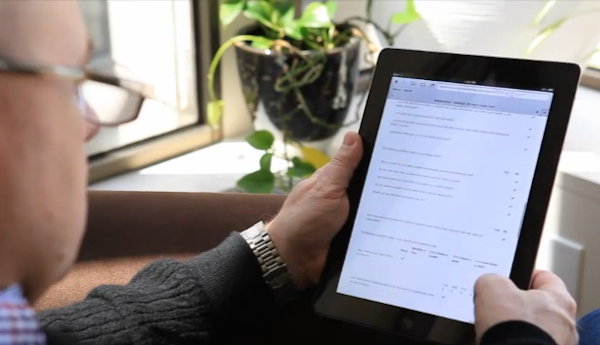 Mobile notes on iPad