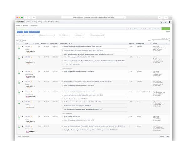 Order management