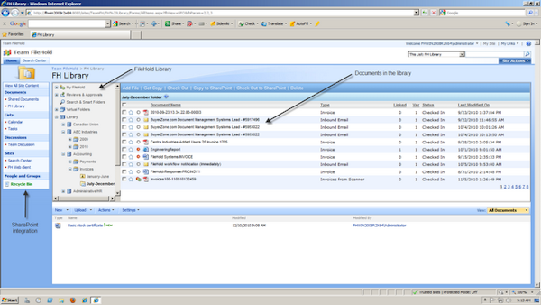 SharePoint integration