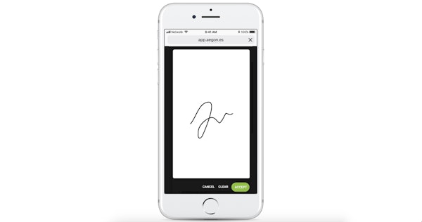 Completed signature