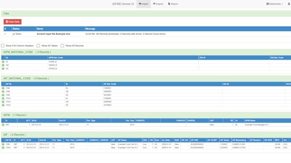 Data import