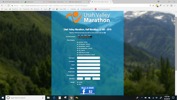 Participant registration