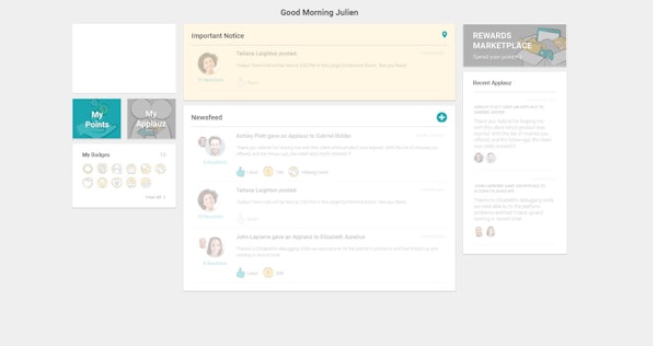 Applauz Recognition home page