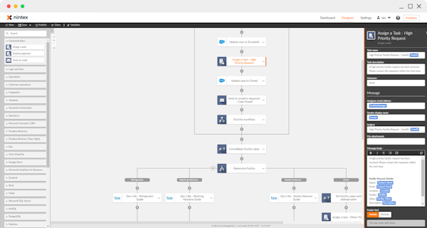 Workflow header screen