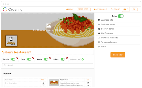 Order editor