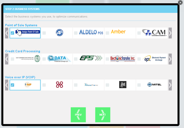 MDS business system selections