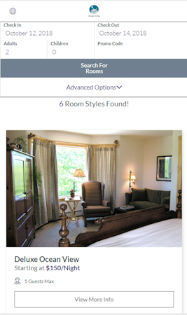 Booking engine mobile