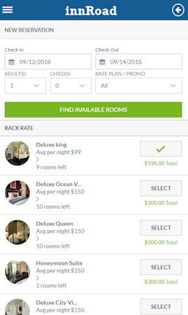 Reservations mobile