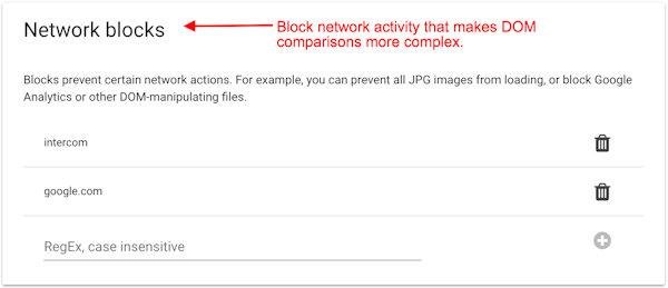 Network blocks