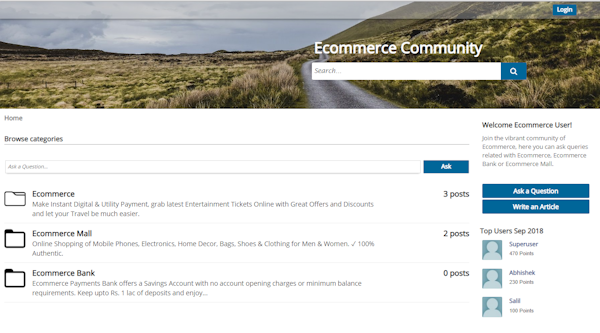 View categories