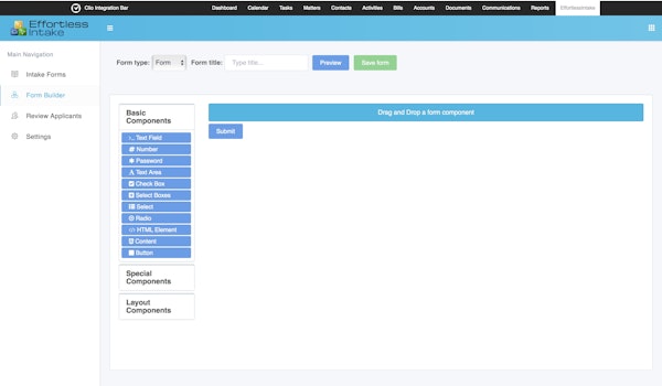 Drag and drop interface