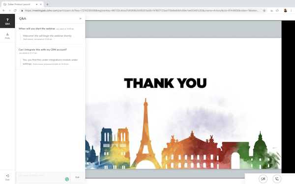 Webinar attendee
