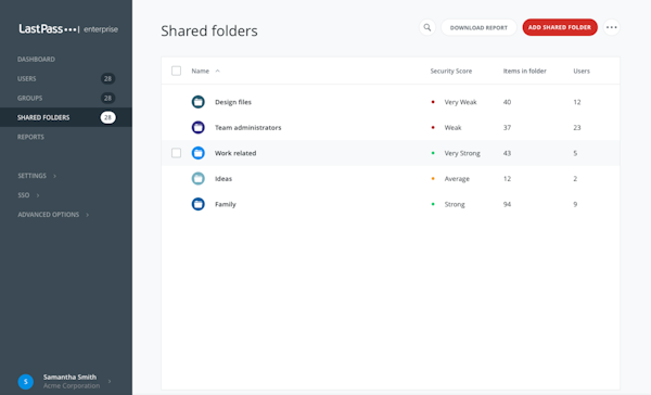 Shared folders