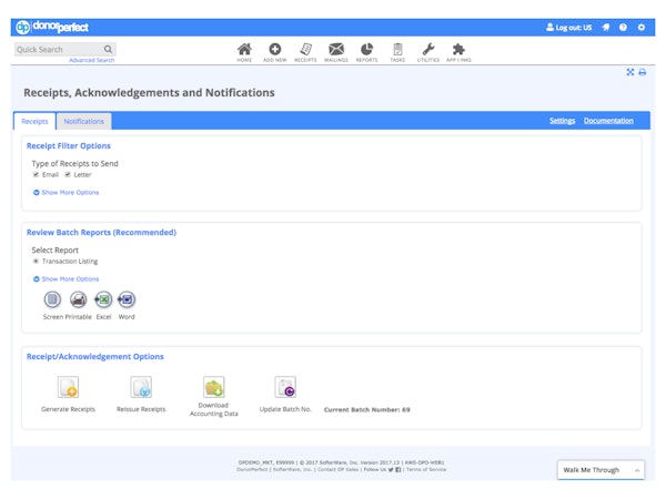 Receipts, Acknowledgements, And Notifications