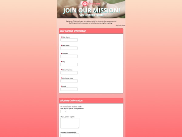 Integrated Online Donation Forms