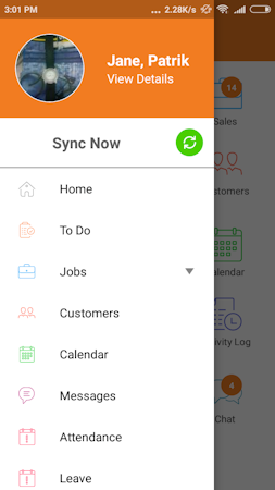 Mobile menu