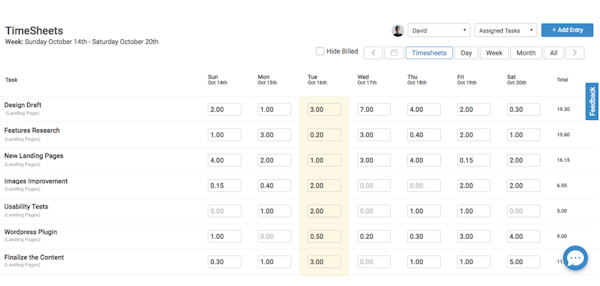 Timesheets