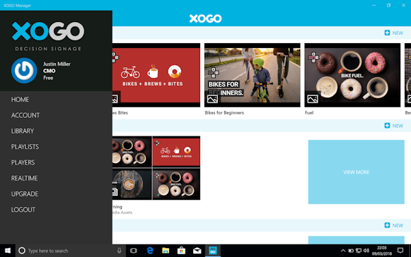 Main screen