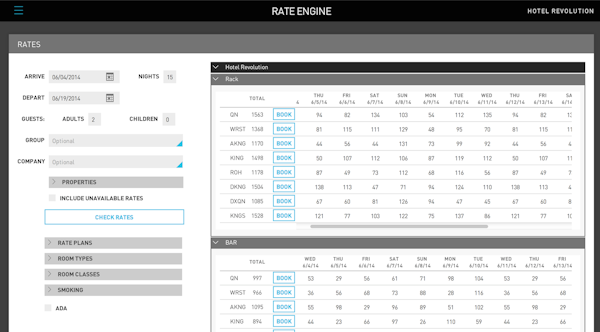 Rate engine