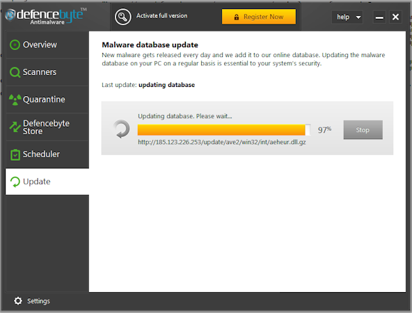 Updating database