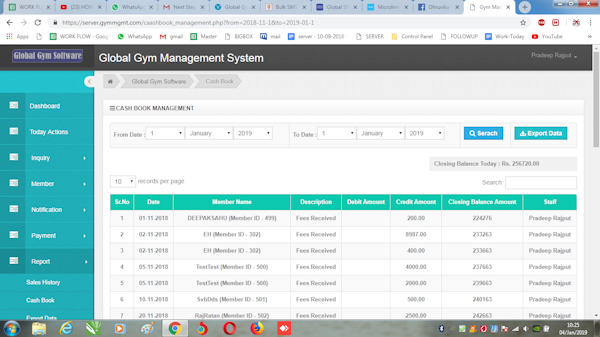 Cashbook