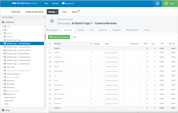 Managing reviews