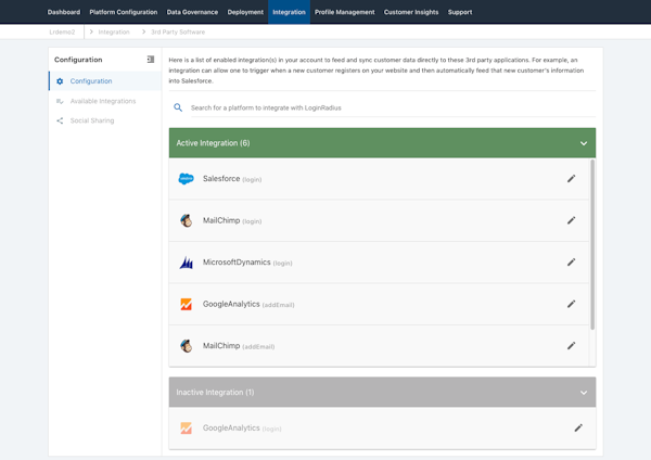 Integrations