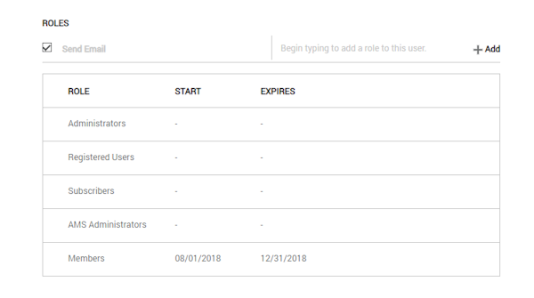 Role-based permissions
