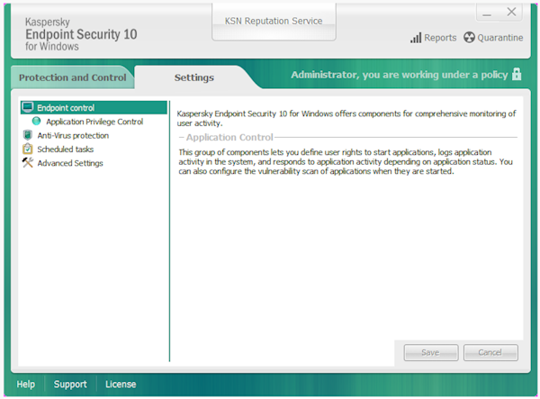 Application control