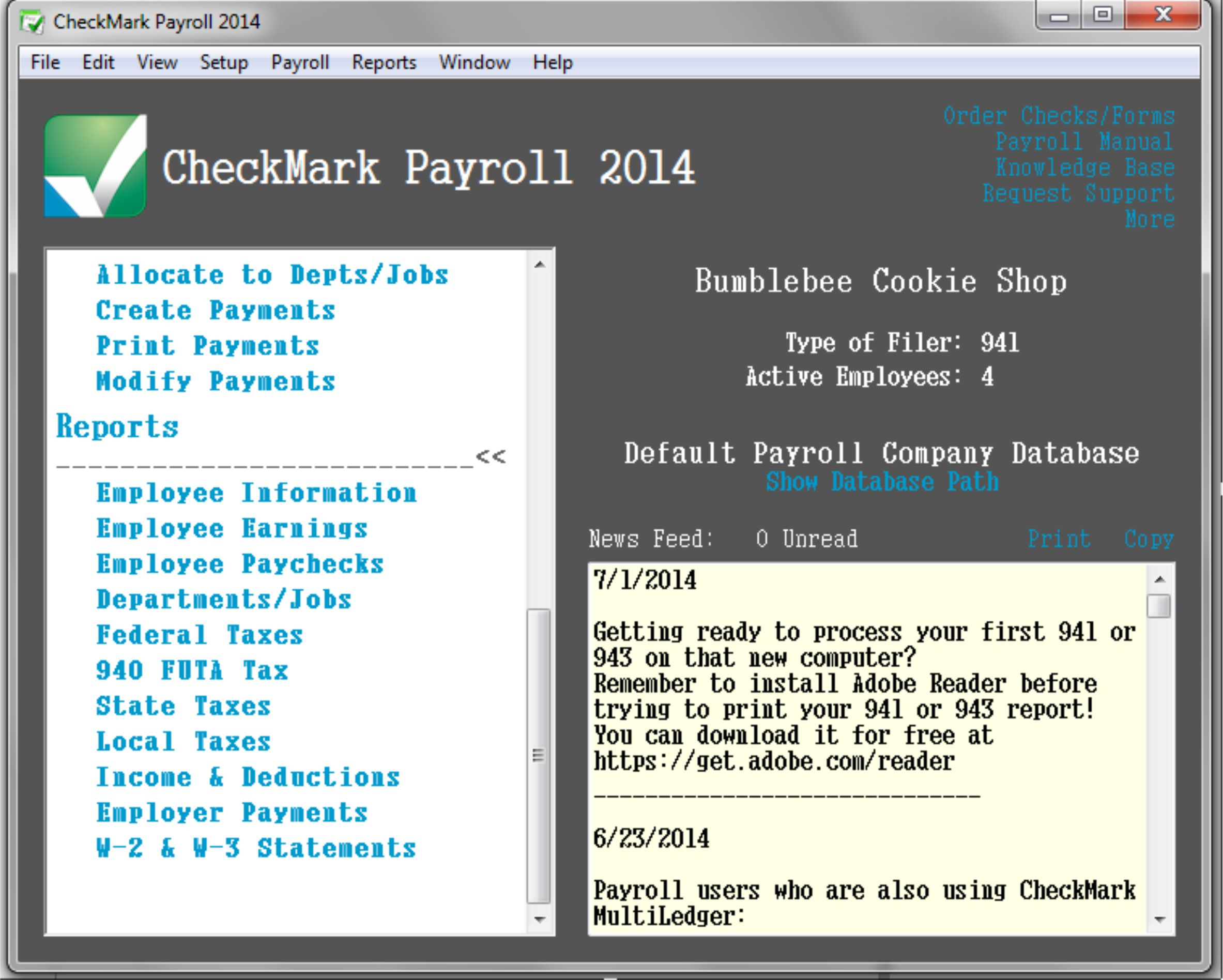 checkmark payroll software review