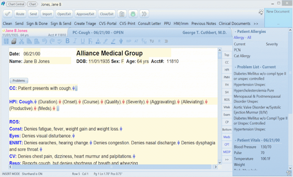 Progress note