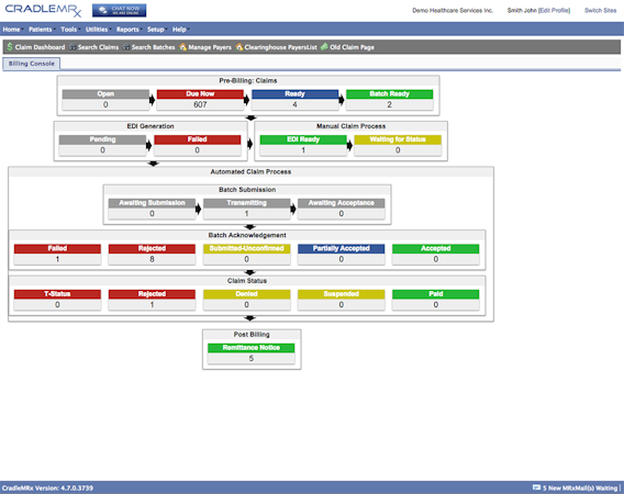 Billing console