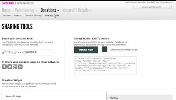 Social sharing features
