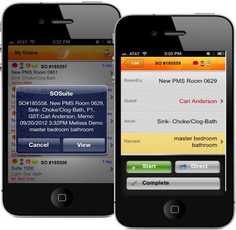 Mobile work order details