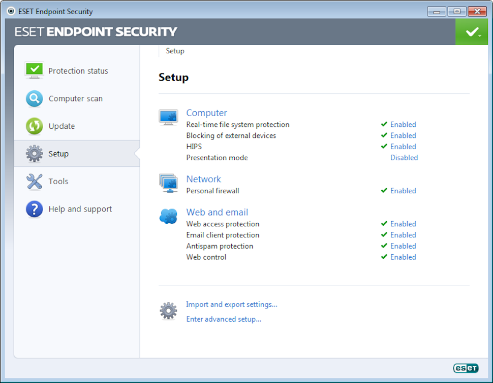 ESET Endpoint Security 10.1.2046.0 instaling