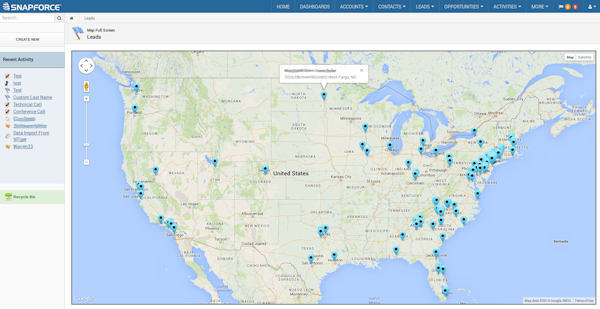 Leads map