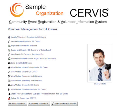 Volunteer management