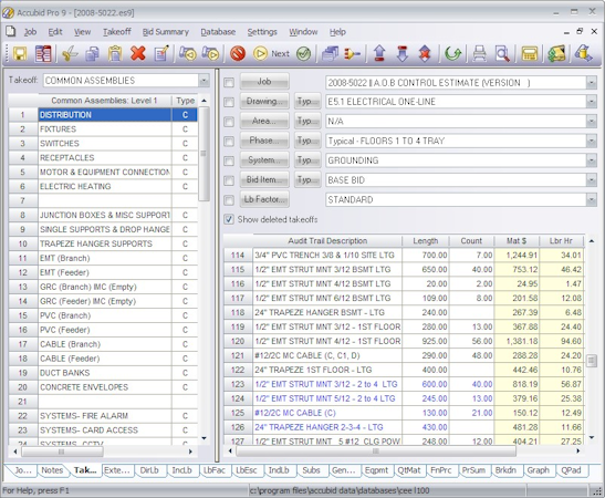 accubid electrical estimating software free download