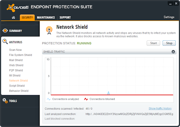 avast security web shield