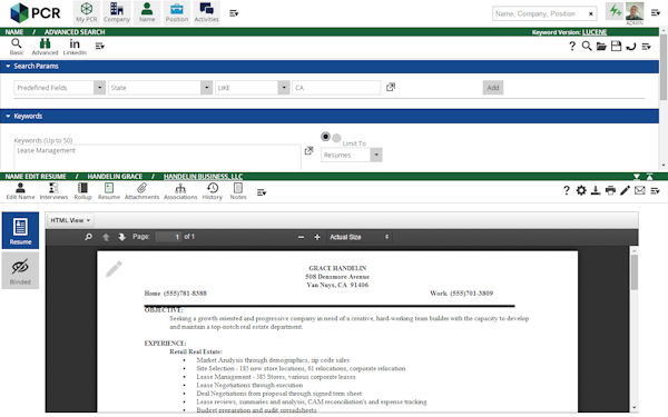 View résumés on Mac, PC and tablet devices
