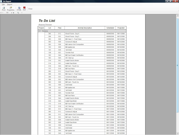 ReportBuilder To-Do-List