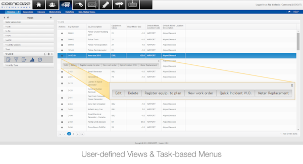 Task-based menus