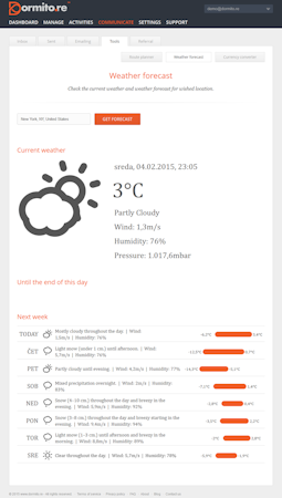 Weather forecast