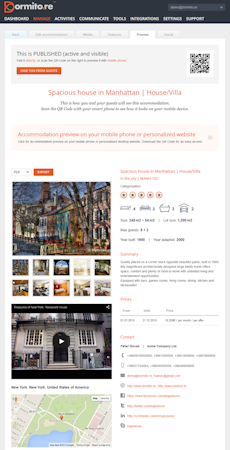 Property listing preview