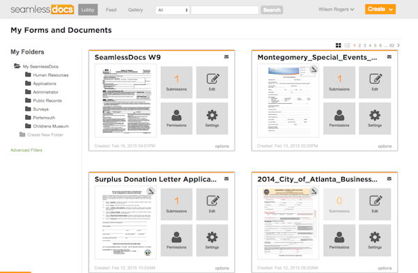Access all forms and documents