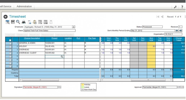 deltek costpoint software sheet intelligence business erp screenshot