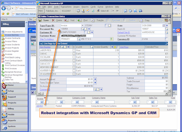 Sales Transaction entry